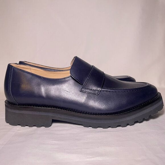 Marc Joseph New York Boulevard CT Leather Loafer Shoes Navy Size 9.5 - Picture 8 of 13